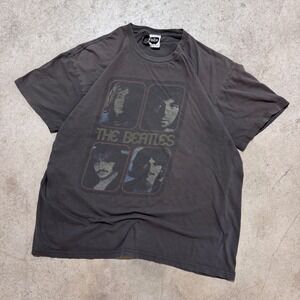 Vintage 2007 The Beatles Graphic Band T Shirt John Lennon Paul McCartney Gray XL